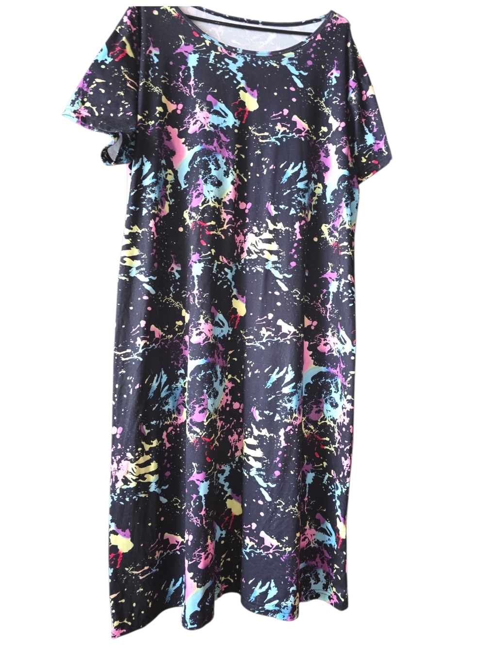 Paint Spattered Tshirt Dress